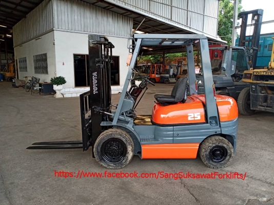 TOYOTA ขายรถยก 2.5 ตัน รถนอกนำเข้าเองจากญี่ปุ่น MADE IN JAPAN