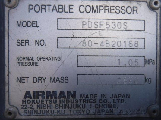 ปั๊มลม 10.5 บาร์ Airman PDSF530S ปี2005 8703ชม.