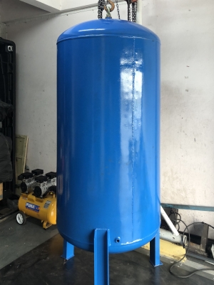 ถังพักลม ทำสีให้ใหม่ สวยๆ 1500 ลิตร พร้อมอุปกรณ์ ครบชุดไม่ต้อง ไปหาซื้อเพิ่ม