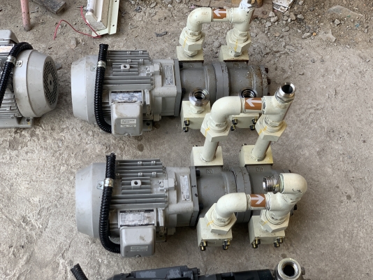 ขายมอเตอร์ปั๊มไฮโดรลิค 2ตอน Toyo-Oki 2HP. 380V made in Japan ขนาดท่อ 1นิ้ว สภาพสวยใหม่มาก หมุนนิ่ม พ