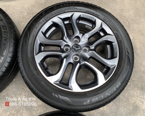 ล้อแม็ก Mazda 2 ตัวท๊อป ขอบ 16 สีกันเมทาลิกหน้าเงา พร้อมยาง 185-60-16 Dunlop ปลายปี 17 สภาพดี ล้อแม็ก Mazda 2 ตัวท๊อป ขอบ 16 สีกันเมทาลิกหน้าเงา พร้อมยาง 185-60-16 Dunlop ปลายปี 17 สภาพดี