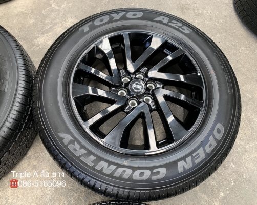 แม็กป้ายแดง Nissan Navara Caliber NP300 Black Edition ขอบ 18 พร้อมยางป้ายแดง 255-60-18 Toyo ปลายปี 1