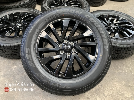 แม็กป้ายแดง Nissan Navara Caliber NP300 Black Edition ขอบ 18 พร้อมยางป้ายแดง 255-60-18 Toyo ปลายปี 1