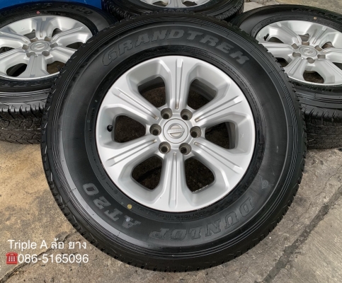 ล้อแม็ก 6รู114 Nissan Navara NP300 ขอบ 16 พร้อมยางใหม่ป้ายแดง 255-70-16 Dunlop ปี 20 ตุ่มอลัง เส้นสี ล้อแม็ก 6รู114 Nissan Navara NP300 ขอบ 16 พร้อมยางใหม่ป้ายแดง 255-70-16 Dunlop ปี 20 ตุ่มอลัง เส้นสี