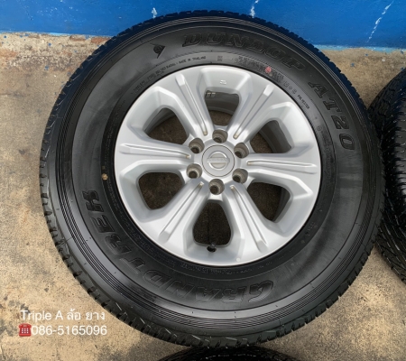 ล้อแม็ก 6รู114 Nissan Navara NP300 ขอบ 16 พร้อมยางใหม่ป้ายแดง 255-70-16 Dunlop ปี 20 ตุ่มอลัง เส้นสี ล้อแม็ก 6รู114 Nissan Navara NP300 ขอบ 16 พร้อมยางใหม่ป้ายแดง 255-70-16 Dunlop ปี 20 ตุ่มอลัง เส้นสี