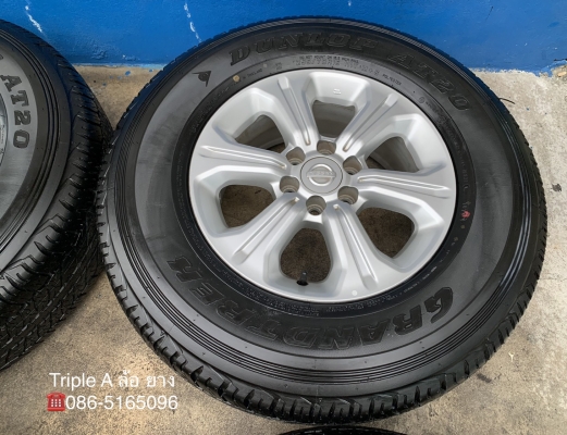 ล้อแม็ก 6รู114 Nissan Navara NP300 ขอบ 16 พร้อมยางใหม่ป้ายแดง 255-70-16 Dunlop ปี 20 ตุ่มอลัง เส้นสี ล้อแม็ก 6รู114 Nissan Navara NP300 ขอบ 16 พร้อมยางใหม่ป้ายแดง 255-70-16 Dunlop ปี 20 ตุ่มอลัง เส้นสี