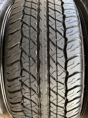 ล้อแม็ก 6รู114 Nissan Navara NP300 ขอบ 16 พร้อมยางใหม่ป้ายแดง 255-70-16 Dunlop ปี 20 ตุ่มอลัง เส้นสี
