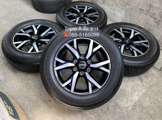 ล้อแม็กป้ายแดง NEW ISUZU MU-X THE ONYX ขอบ 18 รุ่นใหม่ล่าสุด พร้อมยางป้ายแดง 255-60-18 Bridgestone ปลายปี 19