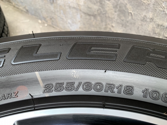 ล้อแม็กป้ายแดง NEW ISUZU MU-X THE ONYX ขอบ 18 รุ่นใหม่ล่าสุด พร้อมยางป้ายแดง 255-60-18 Bridgestone ปลายปี 19