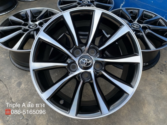 ล้อแม็ก 5รู114 Toyota ขอบ 17 สีดำปัดหน้าเงา ใส่ Camry Innova Vigo Revo ได้ สวยๆ ล้อแม็ก 5รู114 Toyota ขอบ 17 สีดำปัดหน้าเงา ใส่ Camry Innova Vigo Revo ได้ สวยๆ
