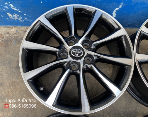 ล้อแม็ก 5รู114 Toyota ขอบ 17 สีดำปัดหน้าเงา ใส่ Camry Innova Vigo Revo ได้ สวยๆ ล้อแม็ก 5รู114 Toyota ขอบ 17 สีดำปัดหน้าเงา ใส่ Camry Innova Vigo Revo ได้ สวยๆ