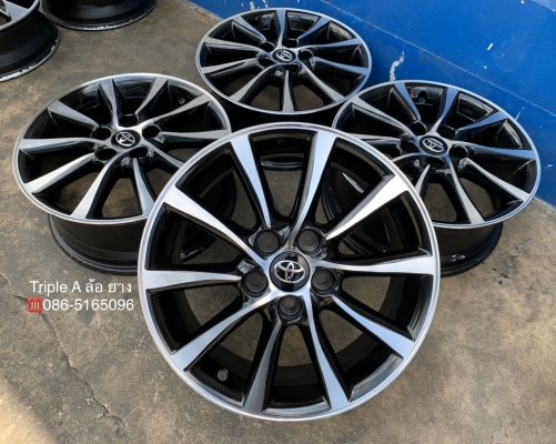 ล้อแม็ก 5รู114 Toyota ขอบ 17 สีดำปัดหน้าเงา ใส่ Camry Innova Vigo Revo ได้ สวยๆ