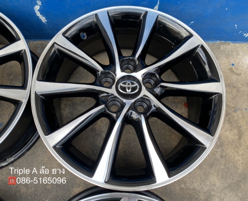 ล้อแม็ก 5รู114 Toyota ขอบ 17 สีดำปัดหน้าเงา ใส่ Camry Innova Vigo Revo ได้ สวยๆ ล้อแม็ก 5รู114 Toyota ขอบ 17 สีดำปัดหน้าเงา ใส่ Camry Innova Vigo Revo ได้ สวยๆ