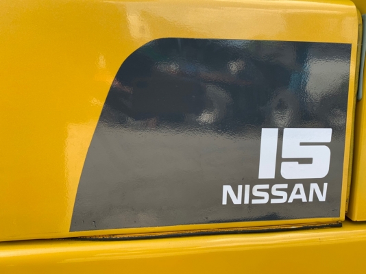 โฟล์คลิฟท์มือสอง นำเข้าญี่ปุ่น NISSAN FG-PJ01A15 เสาสูง 4.5 ม. ยกได้ 1.5 ตัน