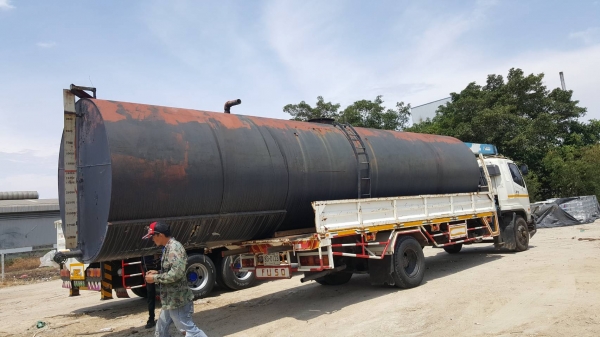 ถังเหล็กหนา 6 มิลขนาด 33000 ลิตรสวยๆ