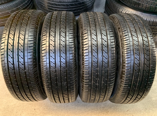 ล้อแม็ก Toyota Vigo Champ สีเทาดำ ขอบ 16 พร้อมยางน้องๆป้ายแดง 215-65-16 Dunlop ปลายปี 18 สภาพดี