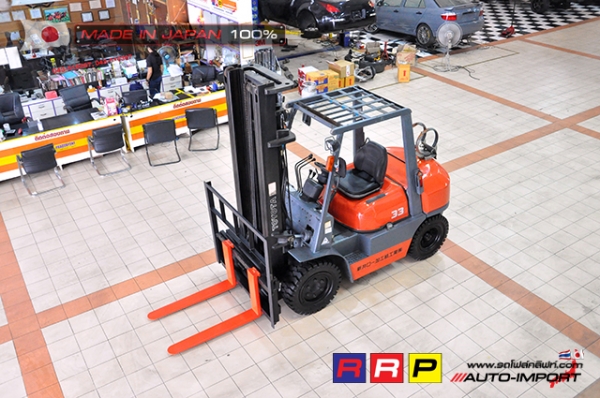 ขายรถโฟล์คลิฟท์มือสอง TOYOTA รุ่น 6FG33-10159 นำเข้าจากประเทศญี่ปุ่น 100\% ไม่เคยใช้งานในไทย