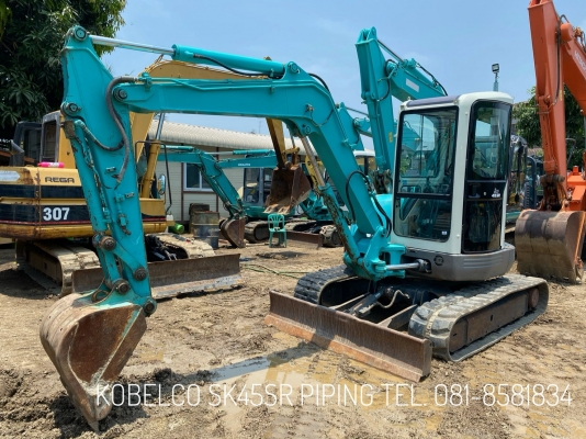 ขายรถแบคโฮโกเบ KOBELCO SK45SR ตู้เก๋ง ไลน์ ราคาโดนๆ โทร 081-8581834 แบงค์