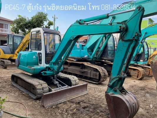 ขายรถแบคโฮ KOMATSU PC45 รุ่น 7 ใช้มาน้อย 1,400 สวยๆ โทร 081-8581834 แบงค์