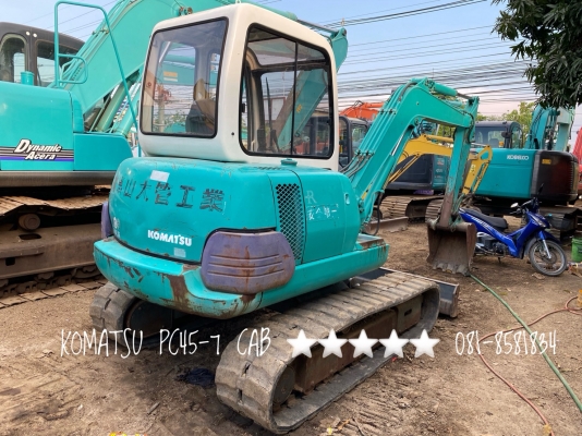 ขายรถแบคโฮ KOMATSU PC45 รุ่น 7 ใช้มาน้อย 1,400 สวยๆ โทร 081-8581834 แบงค์