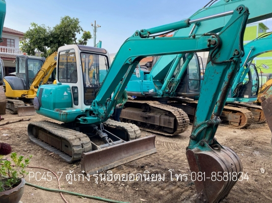 ขายรถแบคโฮ KOMATSU PC45 รุ่น 7 ใช้มาน้อย 1,400 สวยๆ โทร 081-8581834 แบงค์