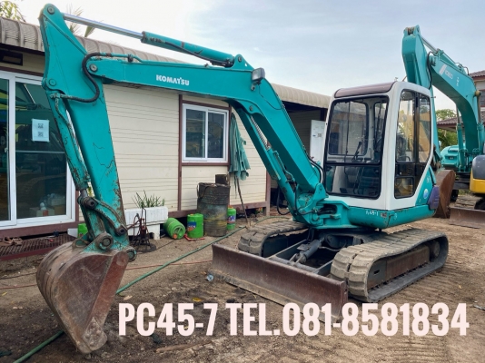 ขายรถแบคโฮ KOMATSU PC45 รุ่น 7 ใช้มาน้อย 1,400 สวยๆ โทร 081-8581834 แบงค์