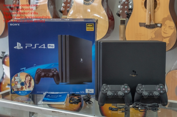 เกมส์ Play Station 4 Pro 1 TB รุ่น CUH-7218B สภาพใหม่ อุปกรณ์ครบ 2 จอยส์