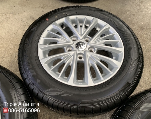 ล้อแม็กป้ายแดง Suzuki Ertiga ขอบ 15 พร้อมยางป้ายแดง 185-65-15 Dunlop ปี 19 สวยกริ๊บ