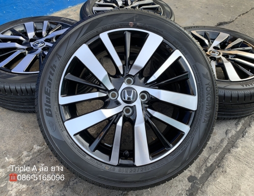 ล้อแม็กป้ายแดง Honda City Turbo RS 2020 ขอบ 16 พร้อมยางป้ายแดง 185-55-16 Yokohama ปลายปี 19 สวยๆ