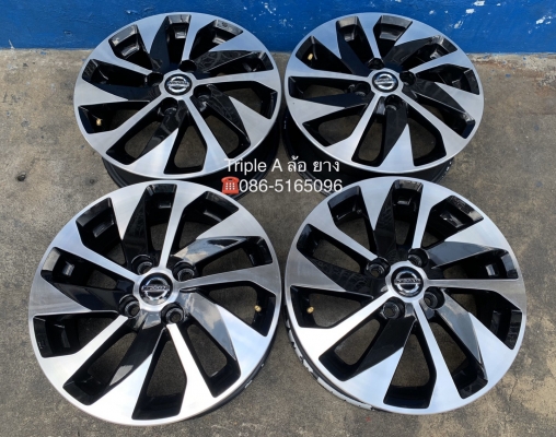 ล้อแม็ก Nissan Almera รุ่นใหม่ล่าสุด ขอบ 15 สีดำปัดหน้าเงา