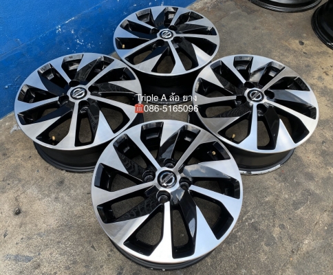 ล้อแม็ก Nissan Almera รุ่นใหม่ล่าสุด ขอบ 15 สีดำปัดหน้าเงา