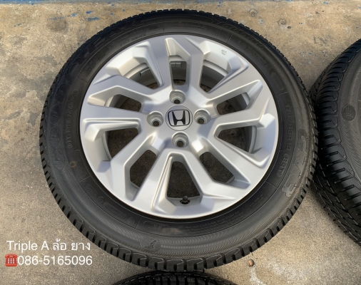 ล้อแม็กป้ายแดง Honda New Jazz ตัวรองท็อป ขอบ 15 พร้อมยางป้ายแดง 175-65-15 GoodYear ปี 20 ล้อแม็กป้ายแดง Honda New Jazz ตัวรองท็อป ขอบ 15 พร้อมยางป้ายแดง 175-65-15 GoodYear ปี 20