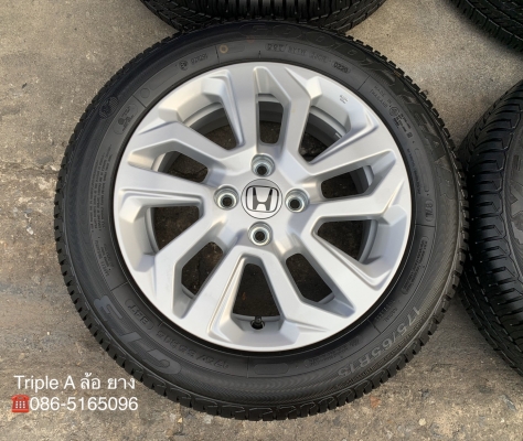ล้อแม็กป้ายแดง Honda New Jazz ตัวรองท็อป ขอบ 15 พร้อมยางป้ายแดง 175-65-15 GoodYear ปี 20 ล้อแม็กป้ายแดง Honda New Jazz ตัวรองท็อป ขอบ 15 พร้อมยางป้ายแดง 175-65-15 GoodYear ปี 20