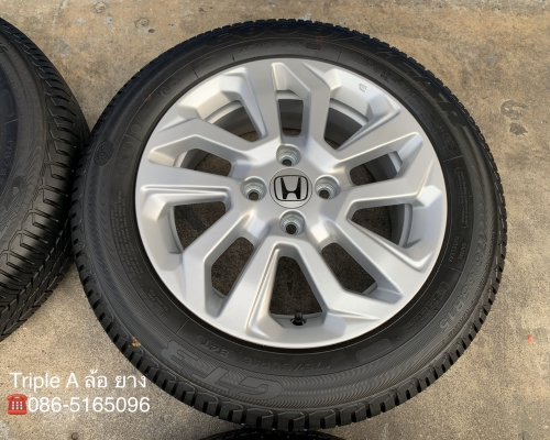 ล้อแม็กป้ายแดง Honda New Jazz ตัวรองท็อป ขอบ 15 พร้อมยางป้ายแดง 175-65-15 GoodYear ปี 20 ล้อแม็กป้ายแดง Honda New Jazz ตัวรองท็อป ขอบ 15 พร้อมยางป้ายแดง 175-65-15 GoodYear ปี 20