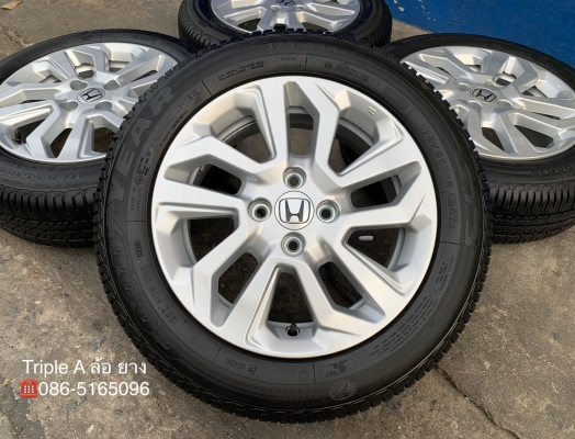 ล้อแม็กป้ายแดง Honda New Jazz ตัวรองท็อป ขอบ 15 พร้อมยางป้ายแดง 175-65-15 GoodYear ปี 20 ล้อแม็กป้ายแดง Honda New Jazz ตัวรองท็อป ขอบ 15 พร้อมยางป้ายแดง 175-65-15 GoodYear ปี 20