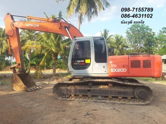 ขาย!! &gt;&gt;&gt; Hitachi Ex200 รุ่น 5 ไฟฟ้าเต็ม ช่วงล่างเต็ม เล่มทะเบียน &lt;&lt;&lt; เบอร์ติดต่อ 098-7155789 086-4631102