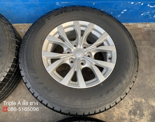 ล้อแม็ก Mitsu Pajero 6รู139 ขอบ 17 (ก้านวาย) แถมยาง 265-65-17 FALKEN ปลายปี 14 สภาพสวย ล้อแม็ก Mitsu Pajero 6รู139 ขอบ 17 (ก้านวาย) แถมยาง 265-65-17 FALKEN ปลายปี 14 สภาพสวย