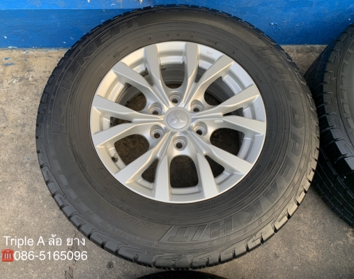 ล้อแม็ก Mitsu Pajero 6รู139 ขอบ 17 (ก้านวาย) แถมยาง 265-65-17 FALKEN ปลายปี 14 สภาพสวย ล้อแม็ก Mitsu Pajero 6รู139 ขอบ 17 (ก้านวาย) แถมยาง 265-65-17 FALKEN ปลายปี 14 สภาพสวย