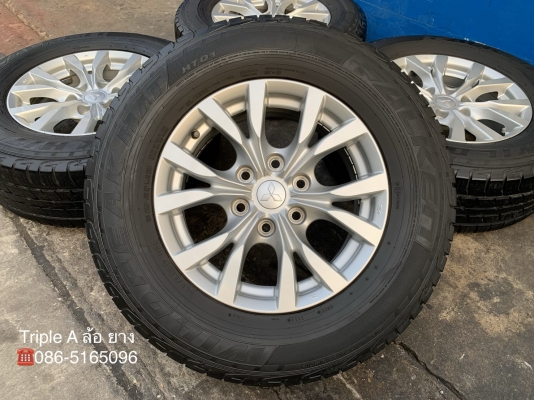 ล้อแม็ก Mitsu Pajero 6รู139 ขอบ 17 (ก้านวาย) แถมยาง 265-65-17 FALKEN ปลายปี 14 สภาพสวย ล้อแม็ก Mitsu Pajero 6รู139 ขอบ 17 (ก้านวาย) แถมยาง 265-65-17 FALKEN ปลายปี 14 สภาพสวย