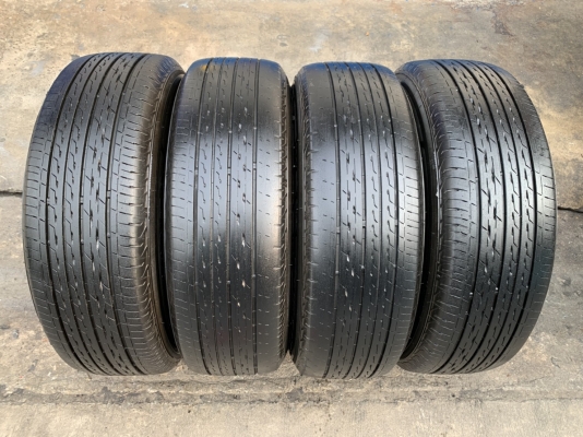 ล้อแม็ก 5รู100 Toyota Altis ขอบ 15 สีเทากัน แถมยาง 195-65-15 Bridgestone ปลายปี 17
