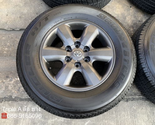 ล้อแม็ก Toyota Fortuner (ก้านใหญ่) ขอบ 17 สีเทากัน พร้อมยาง 265-65-17 Bridgestone ปี 19 สวยๆ ล้อแม็ก Toyota Fortuner (ก้านใหญ่) ขอบ 17 สีเทากัน พร้อมยาง 265-65-17 Bridgestone ปี 19 สวยๆ