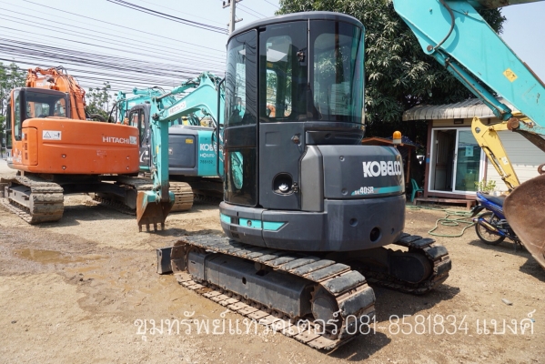 ขายรถแบคโฮ KOBELCO SK40SR-3 ตู้เก๋ง รุ่นใหม่ไว รถสวยพร้อมใช้งาน 081-8581834 แบงค์