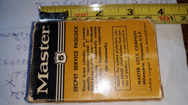 ขายแม่กุญแจMASTER 50MM. MADE IN USA.  ใหม่เก่าเก็บ