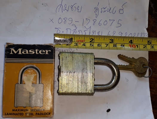 ขายแม่กุญแจMASTER 50MM. MADE IN USA.  ใหม่เก่าเก็บ