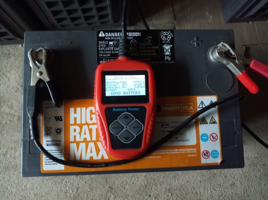แบตเตอรี่แห้ง 12V 77A ค่า CCA ดีมาก ค่าประมาณ 900 กว่าๆค่ะ สภาพสวย ใช้งานสำรองไฟ ,โซล่าเซลส์ หรือจะใ