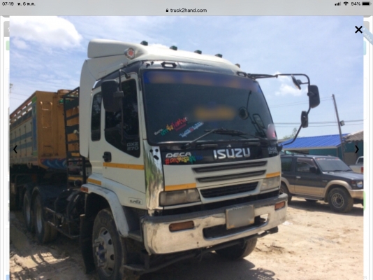 ขายสิบล้อหัวลากISUZU DEGA270 ติดก๊าซ แต่ยังไม่ลงเล่ม ปี44