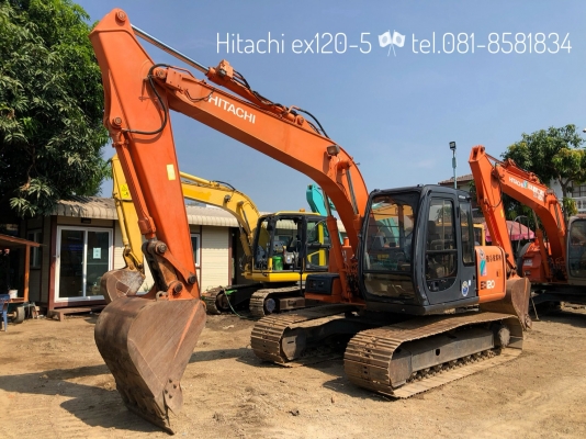 ขายรถแบคโฮ HITACHI EX120-5 แทรคใหญ่ รถสวย โทร 081-8581834 แบงค์