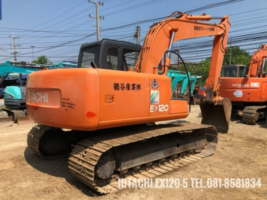ขายรถแบคโฮ HITACHI EX120-5 แทรคใหญ่ รถสวย โทร 081-8581834 แบงค์