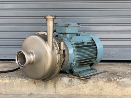 ขายปั๊มน้ำหัวสแตนเลส 316L APV(SPX Flow) model W+55/35 ขนาด 10HP. 380V แบบใบเปิด สภาพสวยใหม่มาก หมุนนิ่ม พร้อมใช้งาน ใช้ในงานผลิตอาหาร หรือเครื่องดื่มได้ดี เปิดล้างทำความสะอาดง่าย ขายปั๊มน้ำหัวสแตนเลส 316L APV(SPX Flow) model W+55/35 ขนาด 10HP. 380V แบบใบเปิด สภาพสวยใหม่มาก หมุนนิ่ม พร้อมใช้งาน ใช้ในงานผลิตอาหาร หรือเครื่องดื่มได้ดี เปิดล้างทำความสะอาดง่าย