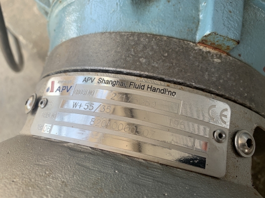 ขายปั๊มน้ำหัวสแตนเลส 316L APV(SPX Flow) model W+55/35 ขนาด 10HP. 380V แบบใบเปิด สภาพสวยใหม่มาก หมุนนิ่ม พร้อมใช้งาน ใช้ในงานผลิตอาหาร หรือเครื่องดื่มได้ดี เปิดล้างทำความสะอาดง่าย ขายปั๊มน้ำหัวสแตนเลส 316L APV(SPX Flow) model W+55/35 ขนาด 10HP. 380V แบบใบเปิด สภาพสวยใหม่มาก หมุนนิ่ม พร้อมใช้งาน ใช้ในงานผลิตอาหาร หรือเครื่องดื่มได้ดี เปิดล้างทำความสะอาดง่าย